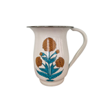 Marigold Poppy Enamelware Pitcher