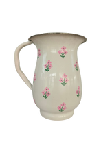 Floral Pink Enamelware Pitcher