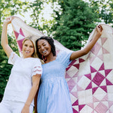 Abigail Pink Quilted Throw Blanket - Trudie