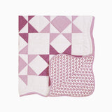 Abigail Pink Quilted Throw Blanket - Trudie