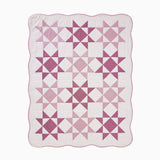Abigail Pink Quilted Throw Blanket - Trudie