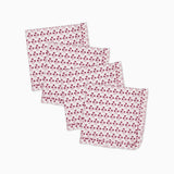 Abigail Pink Ruffled Dinner Napkin - Set of 4 - Trudie