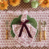 Abigail Pink Ruffled Dinner Napkin - Set of 4 - Trudie