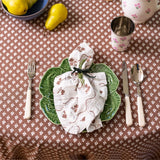 Beatrice Chocolate Ruffled Napkins - Set of 4 - Trudie