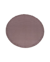 Trudie Constance Chocolate Round Tablecloth with Ruffle product image