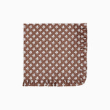 Constance Chocolate Ruffled Dinner Napkin - Set of 4 - Trudie