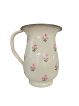 Floral Pink Enamelware Pitcher - Trudie
