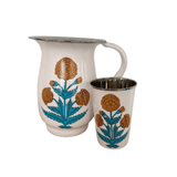 Marigold Poppy Enamelware Pitcher - Trudie