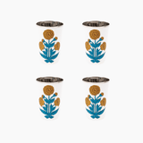 Marigold Poppy Tall Enamelware Tumblers - Set of 4 - Trudie