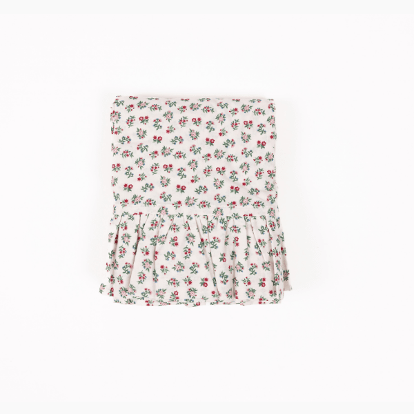 Mildred Floral 120" Round Ruffled Tablecloth