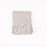 Mildred Floral Cream 120" Round Ruffled Tablecloth - Trudie