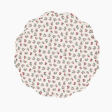 Mildred Floral Cream Round Scalloped Placemat - Trudie