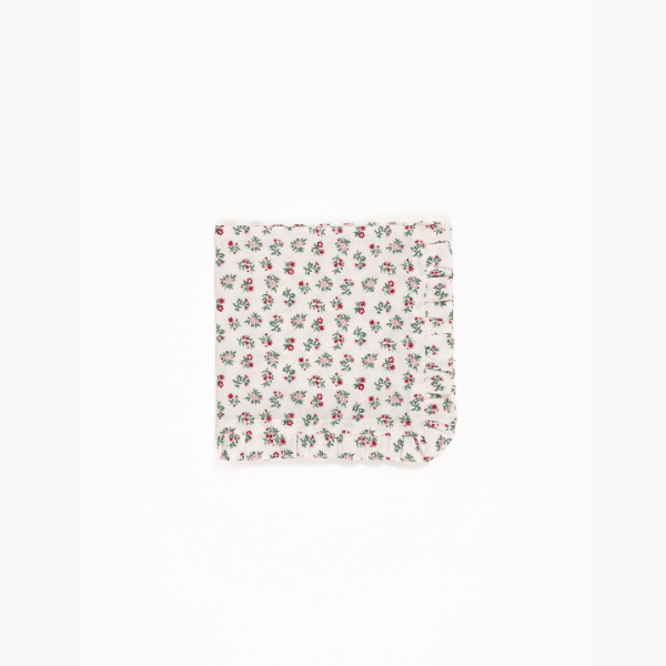 Mildred Floral Ruffled Napkins Set 4