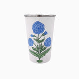Trudie Poppy Blue Tall Enamelware Tumblers - Set of 4 individual