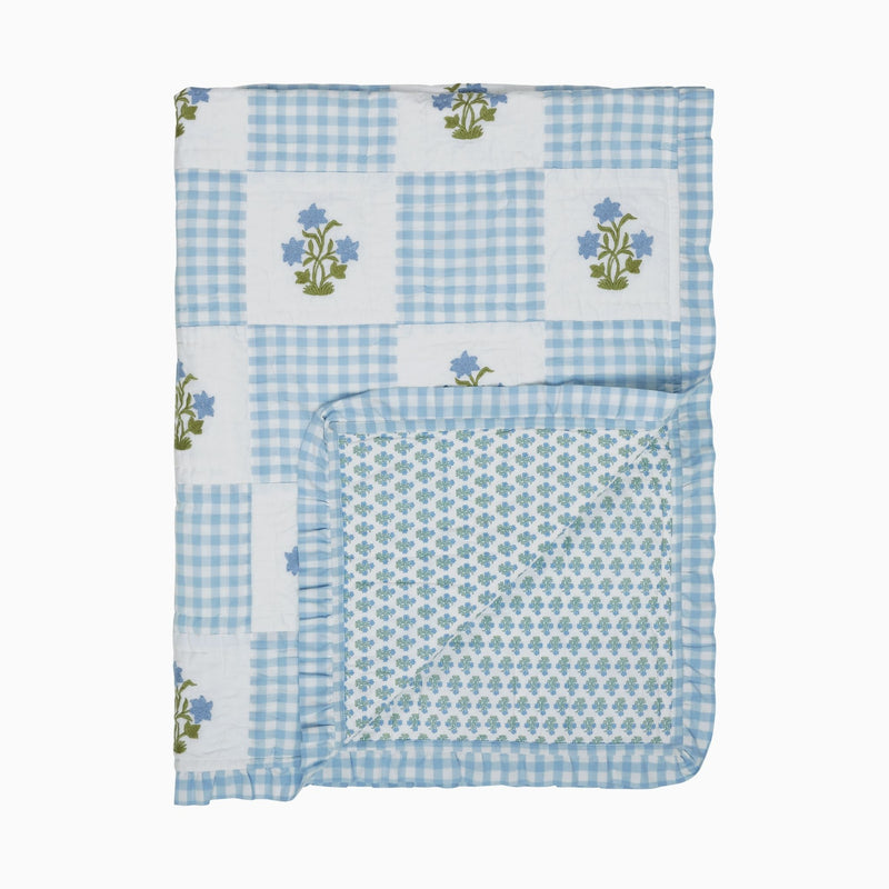 Dorothy Embroidered Quilted Throw